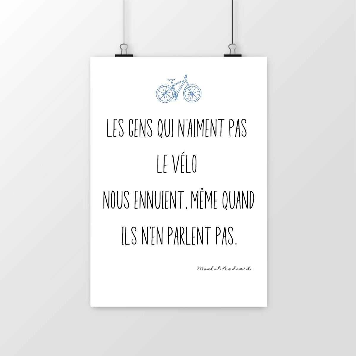 Poster "La vie c'est comme une bicyclette"